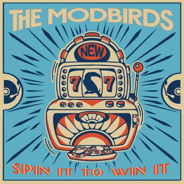 The Modbirds - Spin It To Win It 12"EP (Milky White with Red Blue Splatter Vinyl)